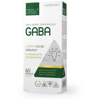 Medica Herbs GABA 520mg 60kapsułek cena 18,95zł