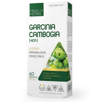 Medica Herbs Garcinia Cambogia (HCA) 60kapsułek cena 22,95zł
