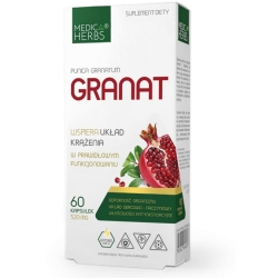 Medica Herbs Granat 520mg 60kapsułek cena 23,95zł