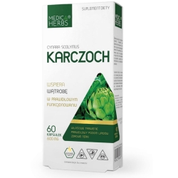 Medica Herbs Karczoch 600mg 60kapsułek cena 19,95zł