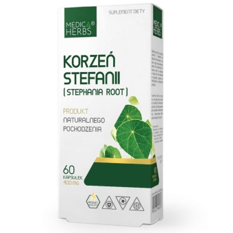 Medica Herbs Korzeń Stefanii (Stephania Root) 400 mg 60kapsułek cena 15,95zł