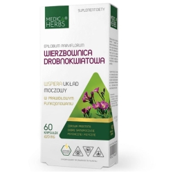Medica Herbs Wierzbownica Drobnokwiatowa (Epilobium parviflorum) 620mg 60kapsułek cena 23,95zł