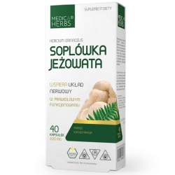 Medica Herbs Soplówka jeżowata (Hericium erinaceus) 40kapsułek cena 24,95zł