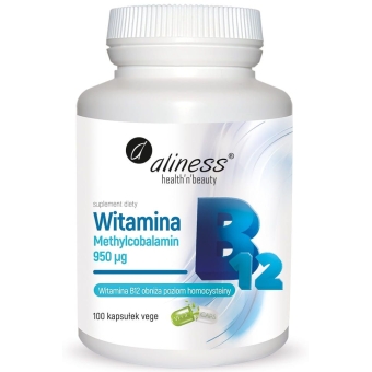 Aliness Witamina B12 Methylcobalamin 950µg 100kapsułek cena 32,90zł