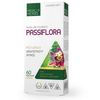 Medica Herbs Passiflora incarnata 60kapsułek cena 25,95zł