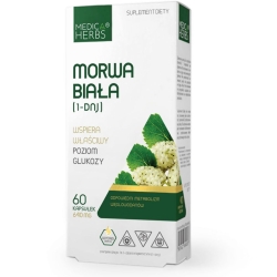 Medica Herbs Morwa Biała (1-DNJ) 60kapsułek cena 22,95zł