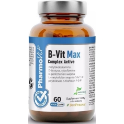 Pharmovit Clean Label B-Vit Complex Active 60kapsułek cena 38,90zł
