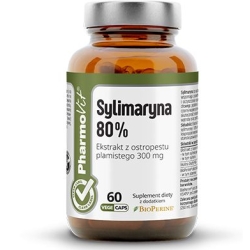 Clean Label Sylimaryna 80% 60kapsułek Vcaps®  Pharmovit cena 33,90zł