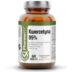 Pharmovit Clean Label Kwercetyna 95% 60kapsułek cena 66,90zł