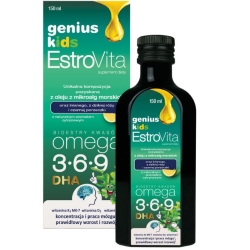 EstroVita Genius Kids Omega-3-6-9 150ml OneSano cena 109,00zł