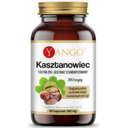 Yango Kasztanowiec Ekstrakt 20% escyny 60kapsułek cena 42,80zł