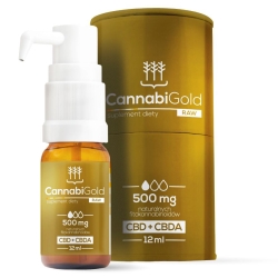 CannabiGold Limited Edition Raw 500 CBD+CBDA 12ml HemPoland cena 95,80zł