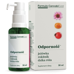 Formula CannabiGold Odporność jeżówka, rokitnik, dzika róża 30ml HemPoland cena 49,00zł