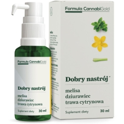 Formula CannabiGold Dobry nastrój melisa, dziurawiec, trawa cytrynowa 30ml HemPoland cena 49,00zł