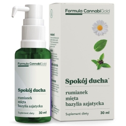 Formula CannabiGold Spokój ducha rumianek, mięta, bazylia azjatycka 30ml HemPoland cena 49,00zł