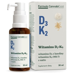 Formula CannabiGold Witamina D3+K2 (MK-7) natto 30ml HemPoland cena 59,00zł