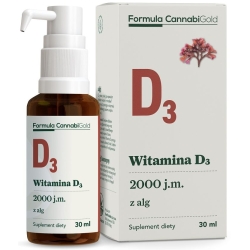 Formula CannabiGold Witamina D3 2000IU z alg 30ml HemPoland cena 29,90zł