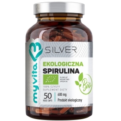 MyVita Silver Pure Spirulina BIO 50kapsułek cena 32,00zł