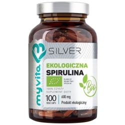 MyVita Silver Pure Spirulina BIO 100kapsułek cena 54,00zł
