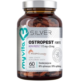 MyVita Silver Pure Ostropest forte 60kapsułek cena 35,00zł