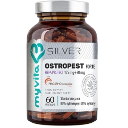 MyVita Silver Pure Ostropest forte 60kapsułek cena 35,00zł