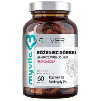 Myvita Silver Pure Różeniec górski 60kapsułek cena 44,90zł