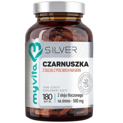 Myvita Silver Pure Czarnuszka 180kapsułek cena 59,90zł