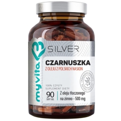 Myvita Silver Pure Czarnuszka 90kapsułek cena 33,00zł