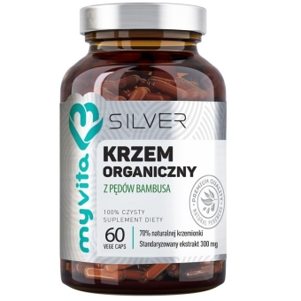 MyVita Silver Pure Krzem organiczny z pędów bambusa 60kapsułek cena 35,00zł