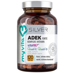 MyVita Silver Pure ADEK forte 120kapsułek cena 62,85zł