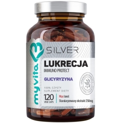 Myvita Silver Pure Lukrecja ekstrakt 120kapsułek cena 59,00zł