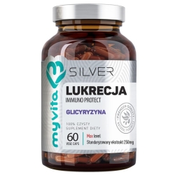 Myvita Silver Pure Lukrecja ekstrakt 60kapsułek cena 39,00zł