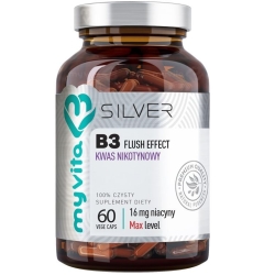 MyVita Silver Pure Niacyna (witaina B3) kwas nikotynowy 16mg 60kapsułek cena 33,00zł
