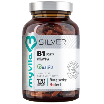 MyVita Silver Pure Witamina B1 Tiamina forte 120kapsułek cena 49,00zł