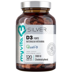 MyVita Silver Pure Witamina D3 forte 2000IU 120kapsułek cena 47,00zł