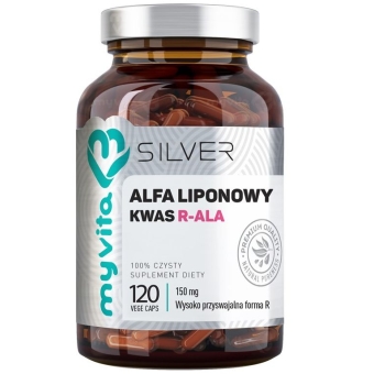 MyVita Silver Pure Kwas alfa liponowy R-ALA 150mg 120kapsułek cena 72,00zł