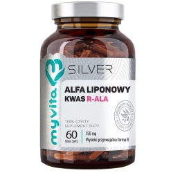 MyVita Silver Pure Kwas alfa liponowy R-ALA 150mg 60kapsułek cena 47,00zł