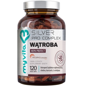 MyVita Silver Pure Wątroba Pro Complex Hepa Protect 120kapsułek cena 69,90zł