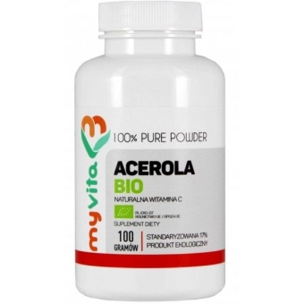 Myvita Acerola BIO proszek 100g cena 47,29zł