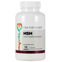 MyVita MSM proszek 100g cena 11,95zł