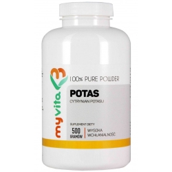 Myvita Potas (cytrynian) proszek 500g cena 43,90zł