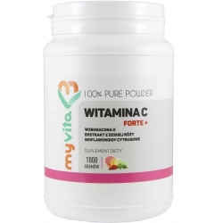 MyVita Witamina C Forte PLUS (bioflawonoidy cytrusowe, dzika róża) proszek 1000g cena 85,95zł