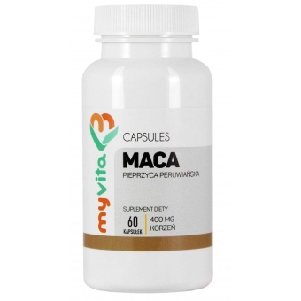 MyVita Maca 400mg 60kapsułek cena 18,95zł