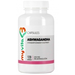 MyVita Ashwagandha 250mg 120kapsułek cena 30,95zł