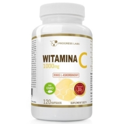 Witamina C Kwas L-Askorbinowy 1000mg 120kapsułek Progress Labs cena 35,00zł