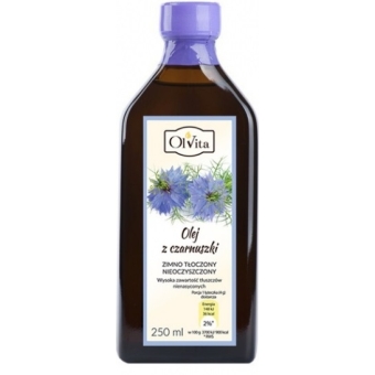 Olej z czarnuszki tłoczony na zimno 250 ml Olvita cena 52,90zł
