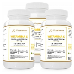 3 x Witamina C 1000mg 120kapsułek Alto Pharma cena 81,00zł