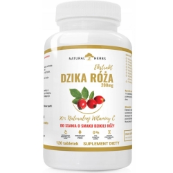 Natural Herbs Ekstrakt dzika róża 70% naturalna witamina c do ssania 120tabletek Alto Pharma cena 22,99zł