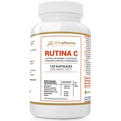 Rutina C Max 1000mg rutyna 120kapsułek Vcaps Alto Pharma cena 40,00zł