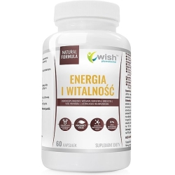 Wish Pharmaceutical Adaptogen Complex Energia i Witalność Vege 60kapsułek cena 38,90zł